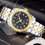 Copy TUDOR Glamour Watch Two Tone Black Watches Automatic